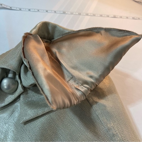 𝅺Ellen Tracy Gray Linen Blend Button Front Relaxed Tunic Size 8 - Picture 6 of 13